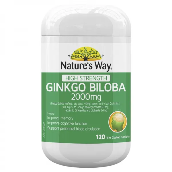 네이쳐스웨이 징코 빌로바 2000mg 120정 혈액순환 촉진, 단일상품
