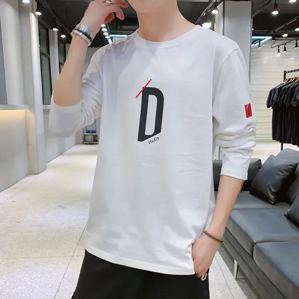 차이홍글로벌샵 긴소매티 슬기롭다 쾌자만들기재료 물고기 모범생 MBOY 남자이 돕다 드랜드 U벼슬 마른남자옷 특매점 레인보우