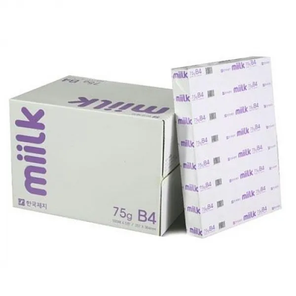 JUV703771복사용지-밀크(B4-500매X5권-75g) 제본표지 문구사무 컷팅자 자석