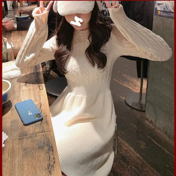 위파인더 네트레드 계열의 추동으로 작은 키에 입기 좋은 허리 조임 핏젖비린내 나는 앙증맞은 드레스