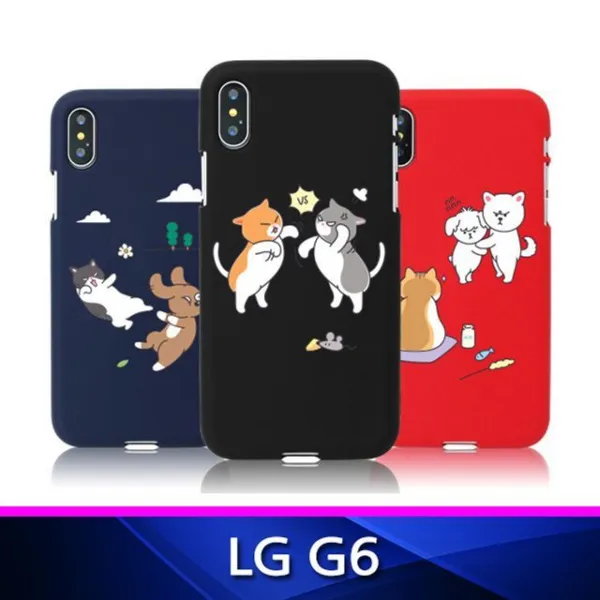 [천삼백케이] [오너클랜] G6 액션냥이댕이 소프트 폰케이스