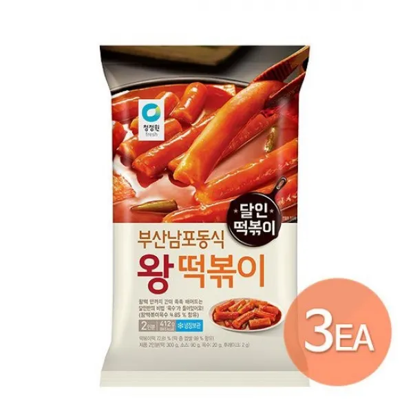 청정원 남포동식 왕떡볶이 420g X 3개 없음 상세설명 참조
