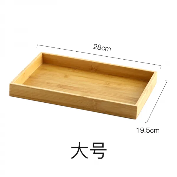 DIPYLON 귀여운 감성 그릇접시 일본식 캐릭터 사각 드레싱 도기 초간장 소스 초간 크리에이티브, 나무 트레이 6칸