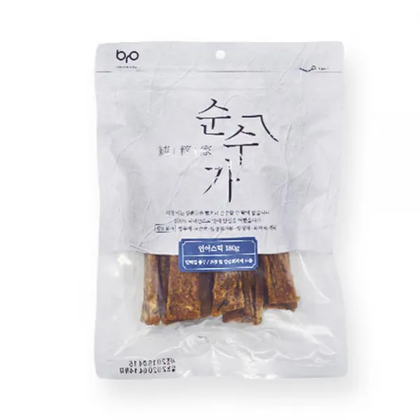 Basket7 수제간식 연어스틱 180g 지퍼백 편리 건강관리 별식, 1개, 1개
