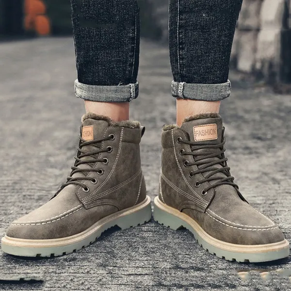 이레 남성용 겨울 기모 캐주얼 신발 Sj