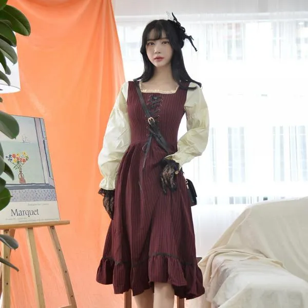 (미스 개화기) 무드레드 경성의복 개화기 의상 개화기의상 경성의상 경성시대옷 개화기패션 개화기옷 개화기원피스 경성시대 레트로의상 복고의상 경성시대의상