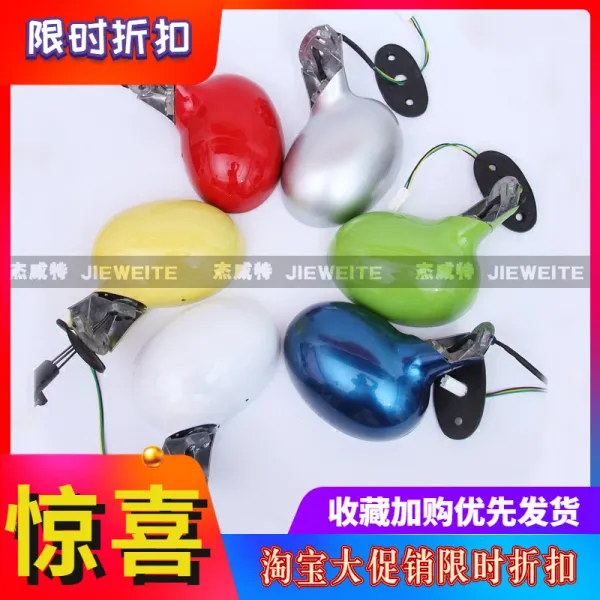 영상가전액세서리 CHERY QQ룸미러 총성 qq3반사경 qq308백미러 311금속 받침대 수동 전동 부속품, T24-전동(레드)오른쪽