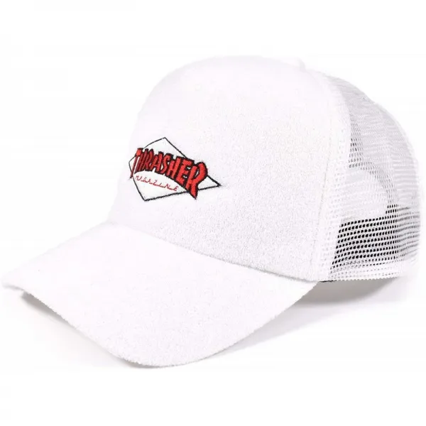 [공포] [남여] 메쉬 캡 (사이즈 조정 가능) [19TH-C14 / DIAMOND LOGO CAP] 모자 패션 WHT US FR (FREE