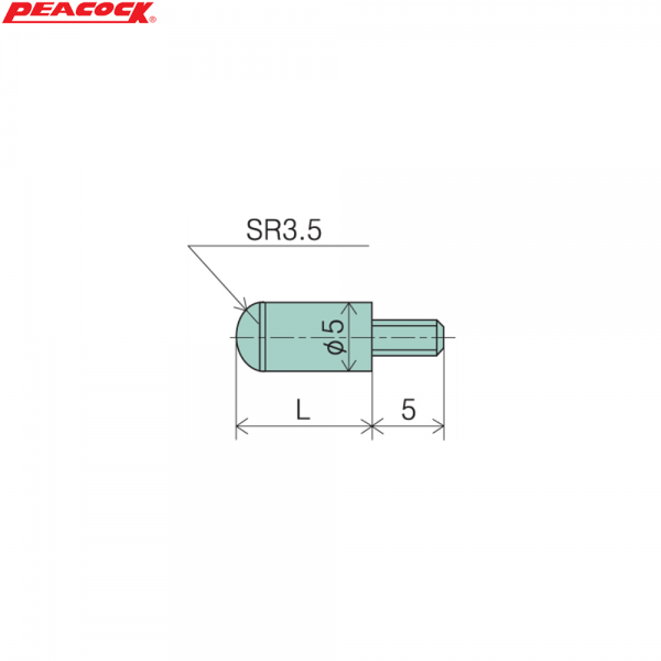 피코크 초경구면 측정자 XB-308, 발주코드 126-0623