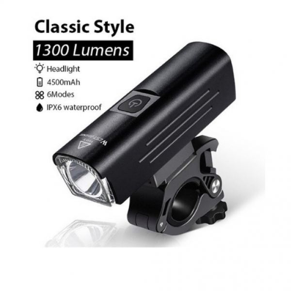 서쪽 자전거 3000 루멘 자전거 빛 3 LED 5200mAh USB 충전식 MTB 전면 후면 램프 방수 손전등 2 브래킷