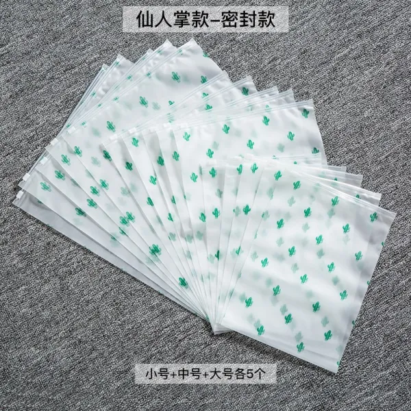 속옷파우치 수납주머니 옷 옷가지 내복 정리가방 밀봉팩 트렁크 분리수납팩 투명한 방수 수납포켓