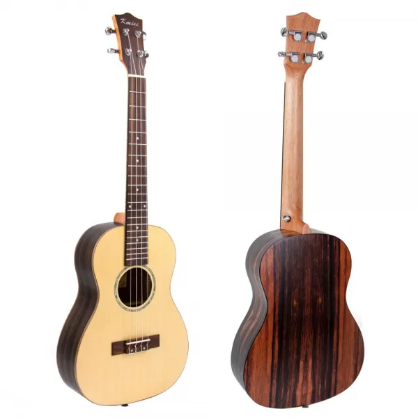 Kmise 바리톤 우쿨렐레 솔리드 스프루스 30 인치 ukelele uke 4 string hawaii guitar, 단일상품