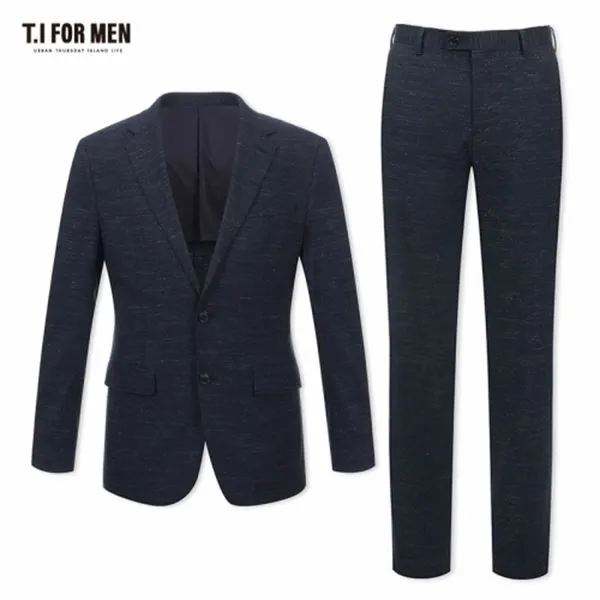 티아이포맨 모혼방 패턴 투버튼 정장수트 M172mtj171m1nv4 M172mtp171m1