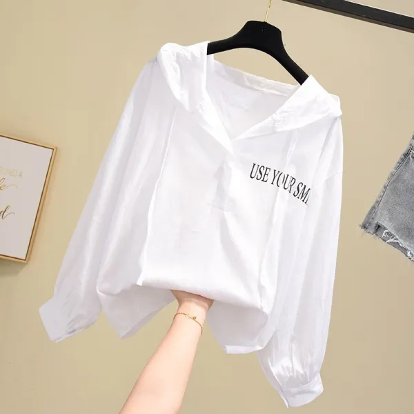 이른 봄 코트 팬 학생의 일 셔츠 여성 2020 슈퍼 요정 순 적조 짧은 단락 느슨한 얇은 섹션[블라우스0002]