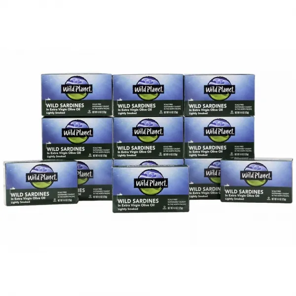 Wild Planet 와이드플래닛 와이드 정어리 in 올리브오일 Sardines Olive Oil 125g 12팩