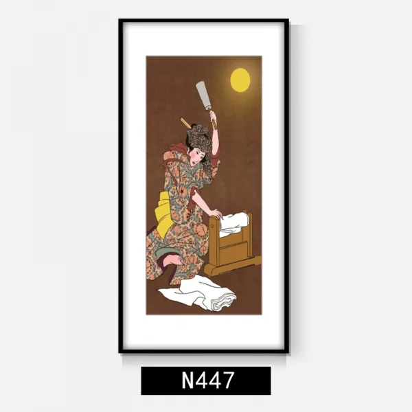 인테리어그림 스타일 미인 하루재 식당 현관 벽 술집에 살다 초밥 집이다 세로판 1765614615, 테를 잘 끼우다 50 *100 센치