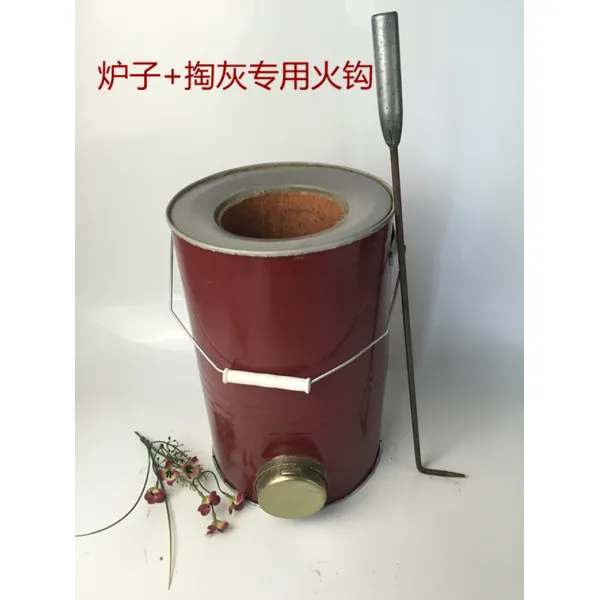 버너 뉴타입 미니 시골 요리 구멍탄 연탄 가정용 장작화로 휴대용 석탄 숯 찾음, T12-직경 13CM화로 재떨이를 더 꺼내다