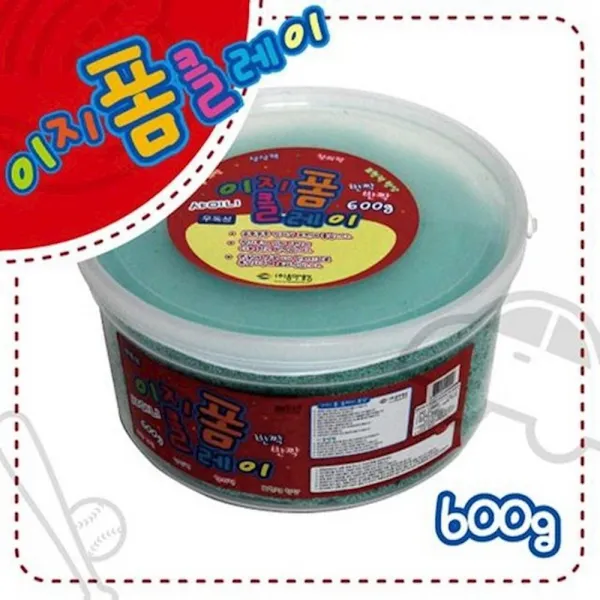 이지 샤이니폼 클레이 600g 초록 교육 미술놀이 공작 창의 집중력 플도우 완구 점토 매트