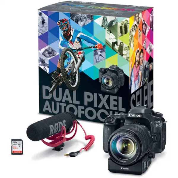 Canon EOS 80D DSLR Camera with 18-135mm Lens Video Creator Kit, 상세내용참조