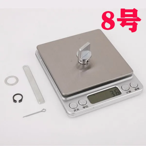 부품 단추 안 보험 휑하다 사용 R번 미니 사이즈 뜻밖에 소조함 스텐 아연 합금 재질 현관자물쇠 4521025737, 8번(익힌재료다이얼)큰사이즈>55mm범용형열쇠가없다