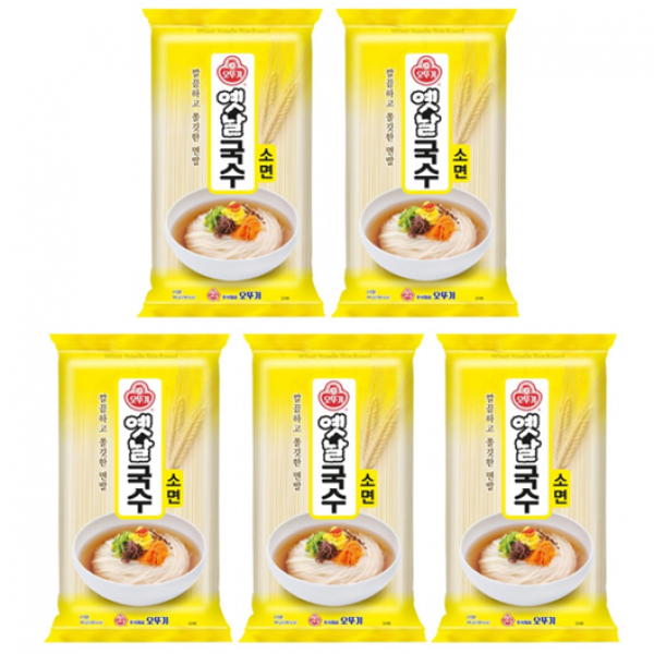 오뚜기옛날 국수 소면 1.5kg 5개