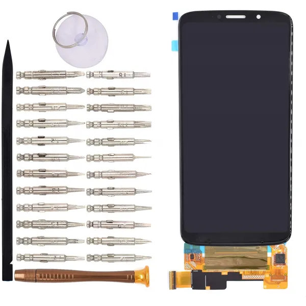 [해외직구]motorola moto z3를위한 날의 사면 구조없는 수 치기 접촉위원회를 가진 goodyitou lcd 스크린, 상세 설명 참조0, One Color