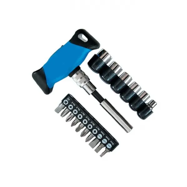 일념 MTM 도구 사업부 스리아키시스 (three axis) 18 피스 멀티 파워 드라이버 세트 13465, 1개