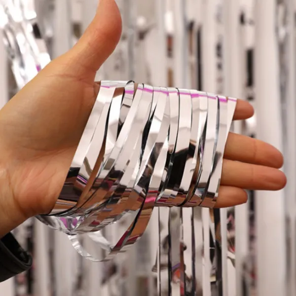 파티팡 파티 은박커튼 5p, 실버