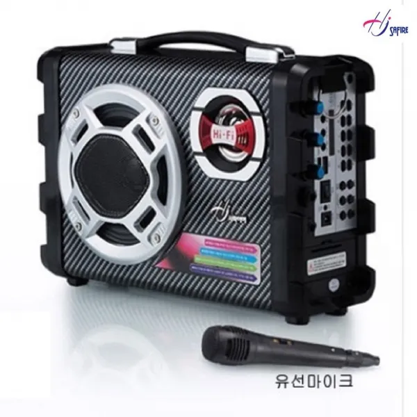 사파이어 블루투스 멀티스피커 엠프 오디오 마이크 라디오 레져 강연장 캠핑 야외용 USB TF카드사용 스피커, 블루투스멀티스피커/SF-B10