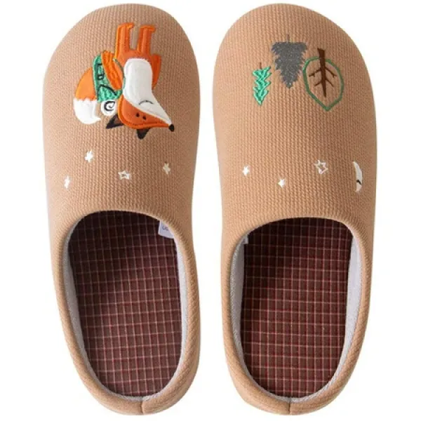 LGQ- 구둣방 2019 겨울면 슬리퍼 귀여운 코튼 겨울 실내 학생 커플 만화 동물 캐주얼 하우스 신발 (Color