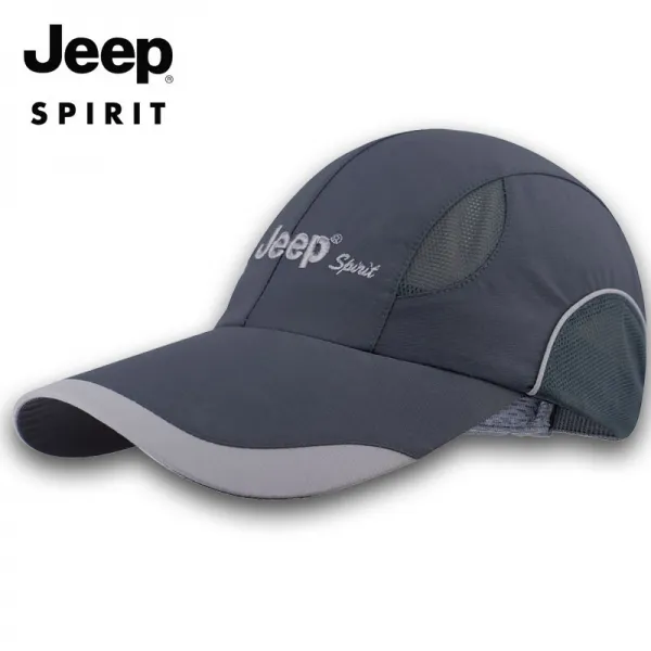 JEEP 미국 지프 여름 모자 남자 인터넷 눈시울 커플 속속 건조 투기 차양 캡 장마 자외낚시모자 야외 낚시모자 등산모 심회 코딩(56-61) 조절 가능, 상세페이지 참조
