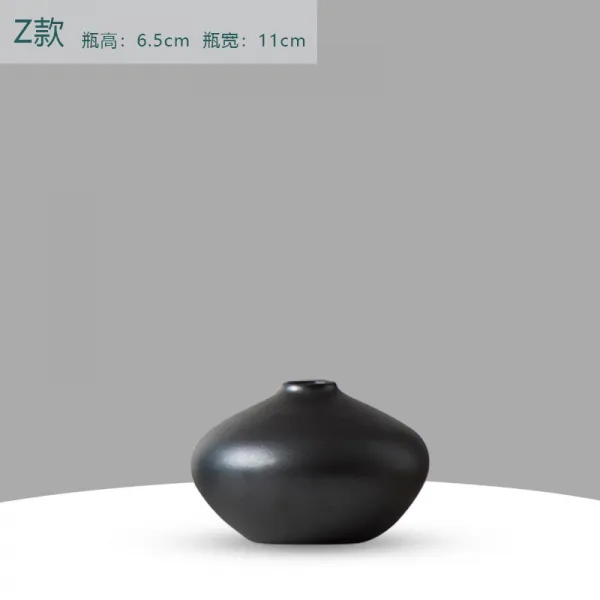 에그플래닛 직매 경덕진 도자기 화병 현대 인스 심플 크리에이티브 스몰 프레쉬 하나 블랙 Z타입