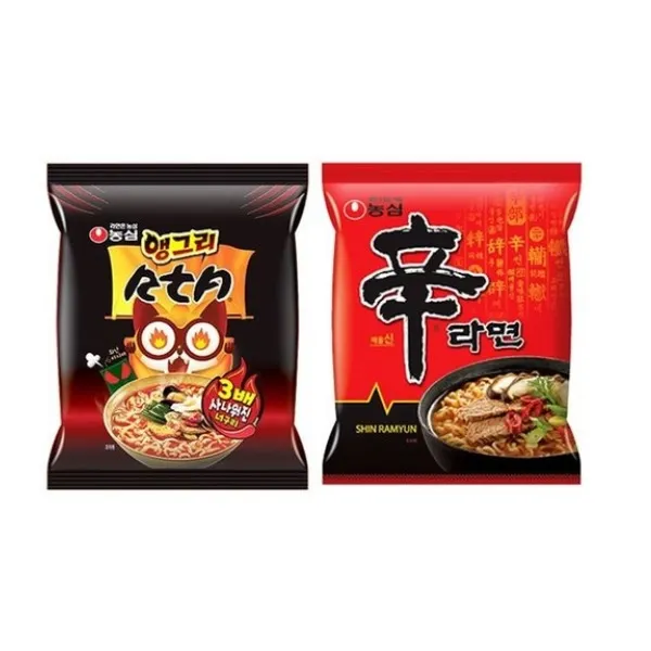 농심 앵그리 너구리 RTA 멀티 (5입) 1팩 + 신라면 총10봉, 10개