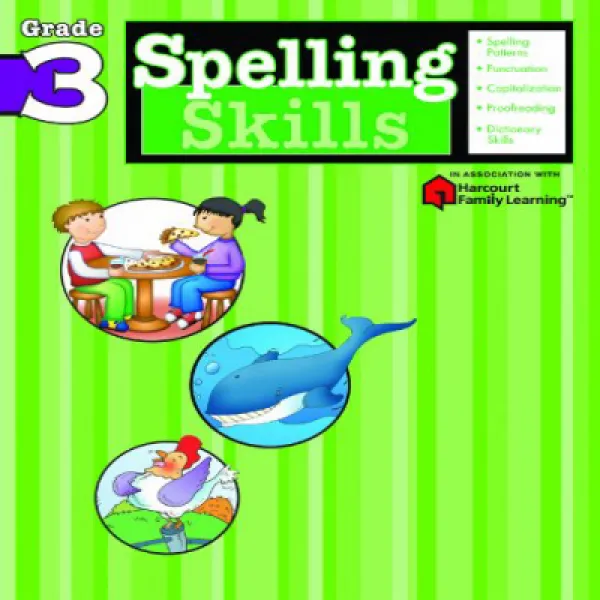 Spelling Skills: Grade 3 (Flash Kids Harcourt Family Learning) 철자법 : 3 학년 (Flash Kids Harcourt 가족 학습, 1