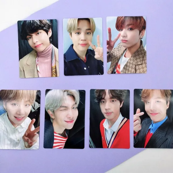 Kpop 7 개/대 방탄 소년 5th Muster Magic Shop Dvd Lomo 카드 Photocard 정국 지민 진 스가 J Hope 팬 컬 21 E