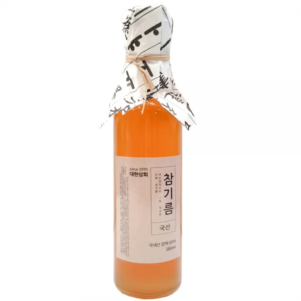 50년전통대현상회 국산참기름 180ml 저온압착 방앗간직배송 1개