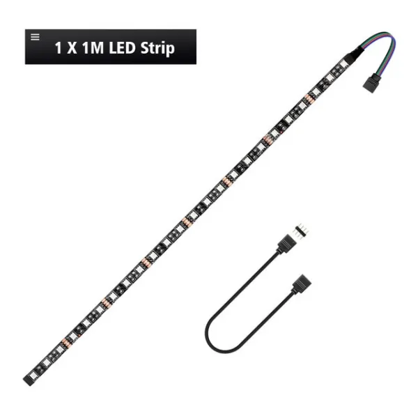 12V는 PC의 컴퓨터 상자 / RGB 지구 메인 보드 제어반 RGB 우두머리를위한 지구 RGB 4pin LED 우두머리를지, 한개옵션, 02 1 X 1M