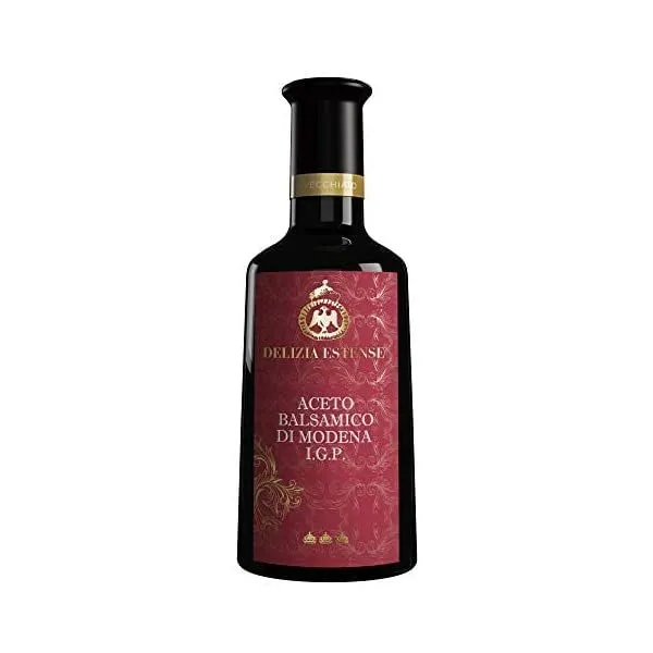 다시마식초 적어도 12년 동안 통에서 숙성되었다 - 모데나그의 발사믹 식초.g.A. 250ml 델리시아 에스텐스 에티체타 로사, 단일상품
