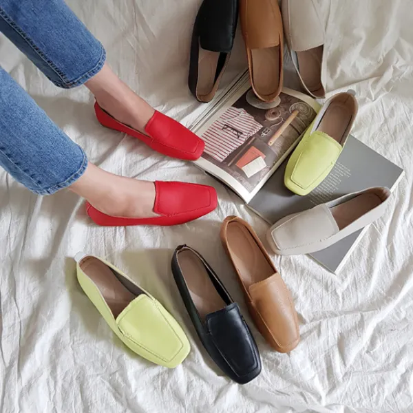 위드마리 무배 말랑말랑 소가죽인생로퍼 5컬러 