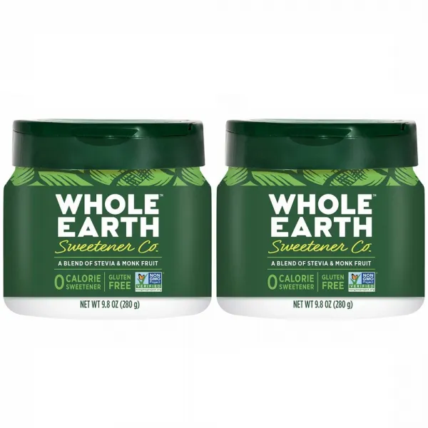 Whole Earth Sweetener Co. 홀 얼쓰 스위트너 스테비아 & 몽크 프룻 280g Stevia Leaf and Monk Fruit 9.8 oz, 1팩