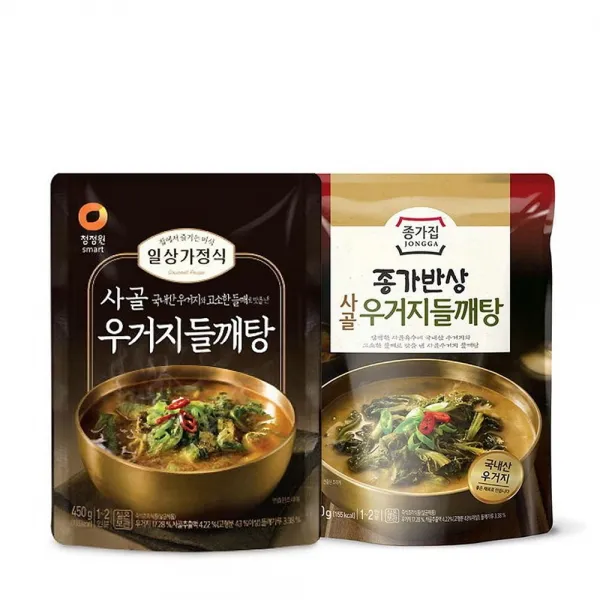 고소한 사계절 따뜻한 즉석 사골 우거지 들깨탕 오르라 얼큰알탕450g