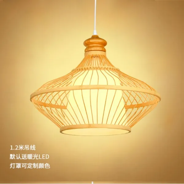 라탄 대나무 전등갓 조명갓 무드등 라탄등 라탄갓 갓등, N2 섹션 50 * 45CM