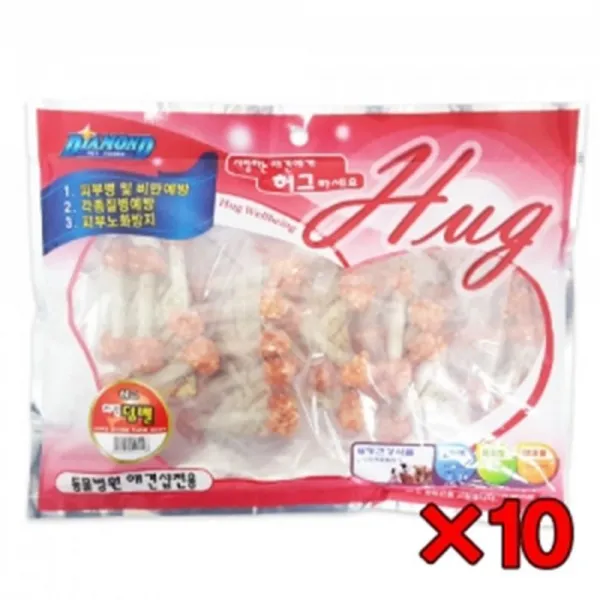 소가죽 웰빙간식 치킨 덤벨 10개 배웅간식 외출전간식 육포 칭찬