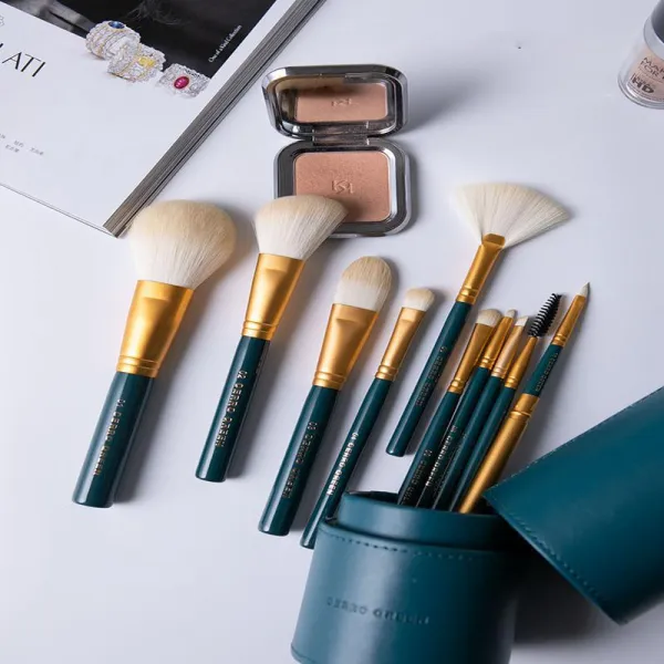Qterra 특허브랜드 메이크업 세트 브러시 브러쉬세트 색조브러쉬 골드