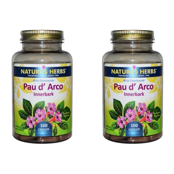 Nature's Herbs Pau d' Arco 속껍질 100정 2개, 상세설명참조