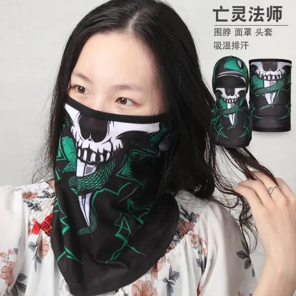 유니진컴퍼니 멀티스카프 여름 마술 네건 변신 목도리 사파리 실얼음 레쉬 커버 여성 두건 남자 찌낚시 넥 워머 얼굴 망령 스님