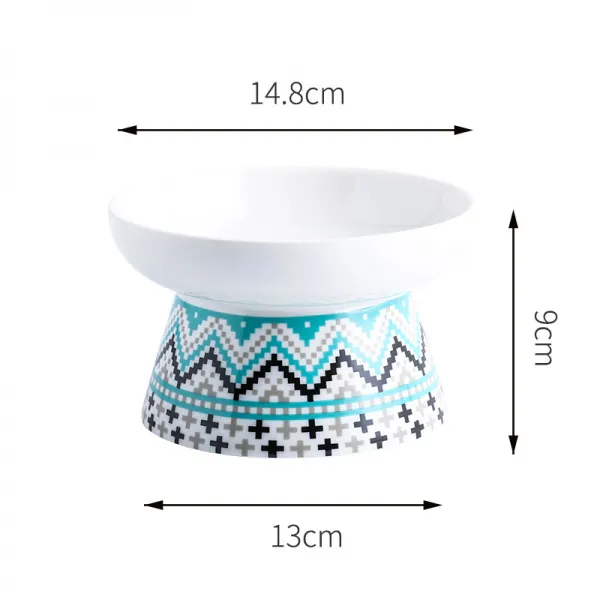 Apr.30 152번 도자기 캣볼 도그볼 캣볼 캣볼 보헤미안 볼 물그릇 목뼈 보호 반려동물 용품Z, 컬 렉 션 추가 구 매 우선 발송, 네 가지 디 반 트 그린