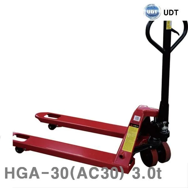 (화물착불)UDT 핸드파렛트트럭 HGA-30(AC30) 3.0t 685x1150mm 85x200mm (1EA) 마그네틱 리프트 운반구 운반 하역 리프트 파렛트트럭, 본상품 선택