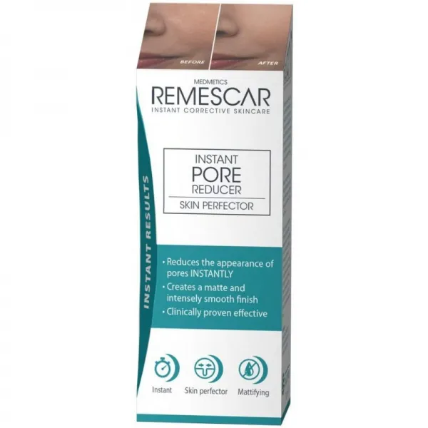 Remescar - 즉각적인 모공 감속기 - 피부 퍼펙터 - 모공의 외관을 즉시 감소 - 강렬한 매끄러운 매트 마무리 - 임상적으로 입, 1