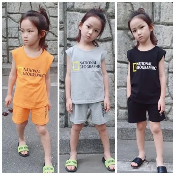 [우연] 아동복 여름신상 여아남아 그래픽 나시상하복 세트